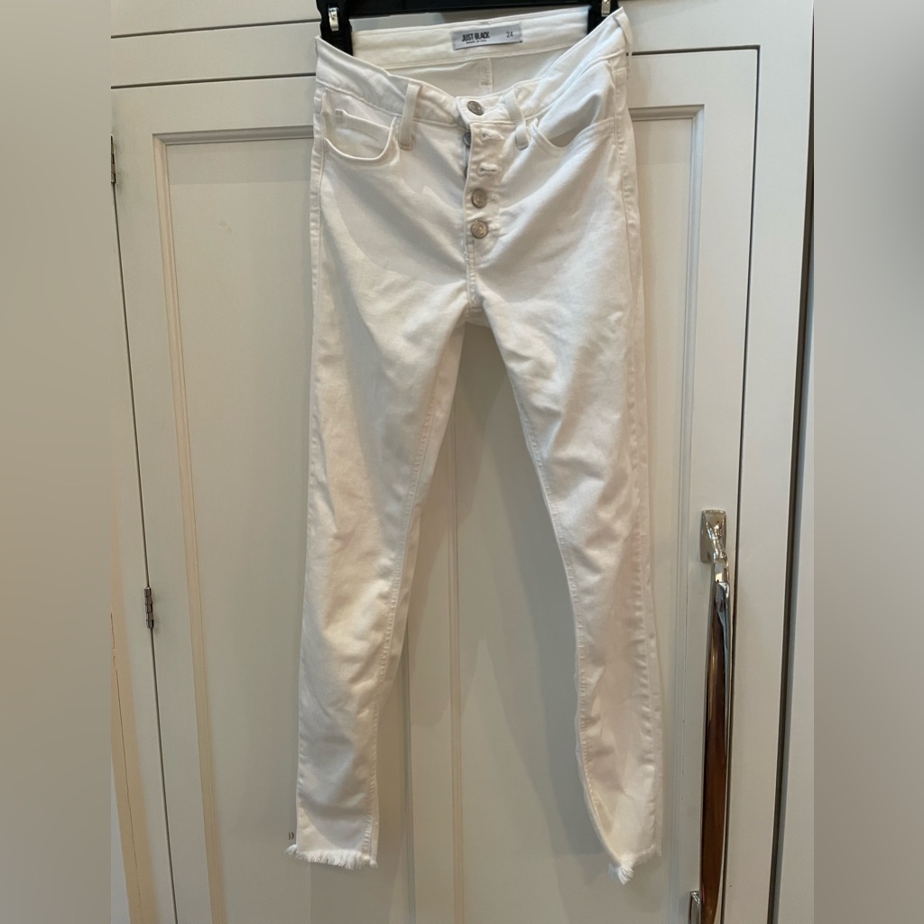 Just Black White Skinny Jeans